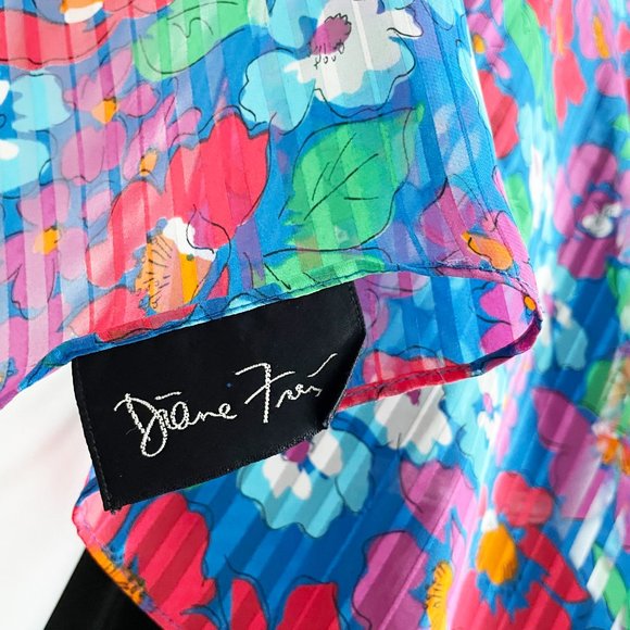 Diane Freis Scarf Shawl with Tassels Vintage - Picture 5 of 9